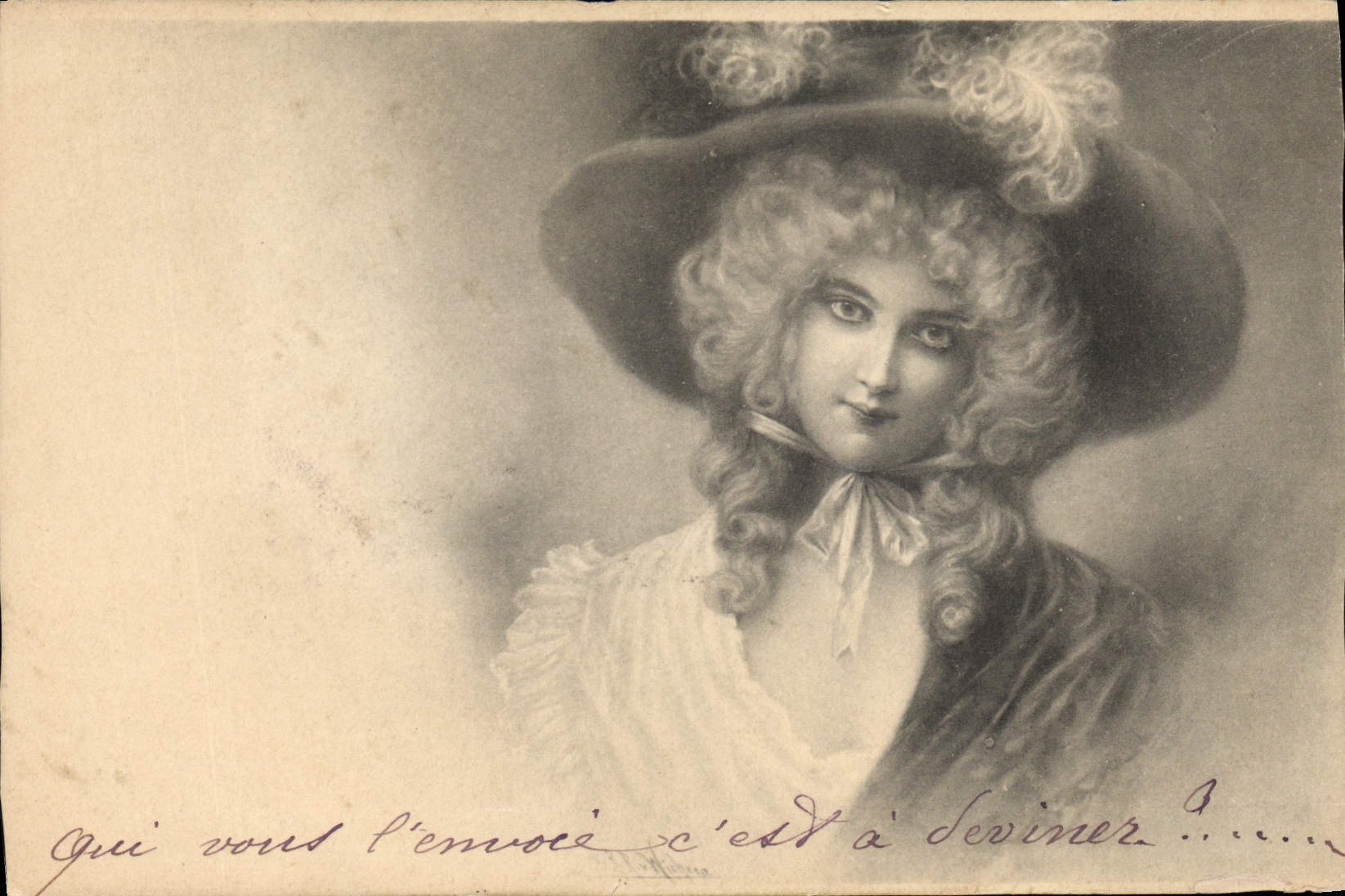 CPA Fantaisie Femme 