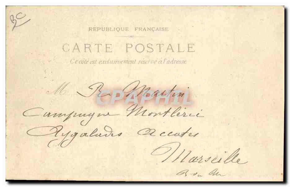 CPA Carte transparente Paris Le Palais de justice et la Sainte Chapelle — Rückseite