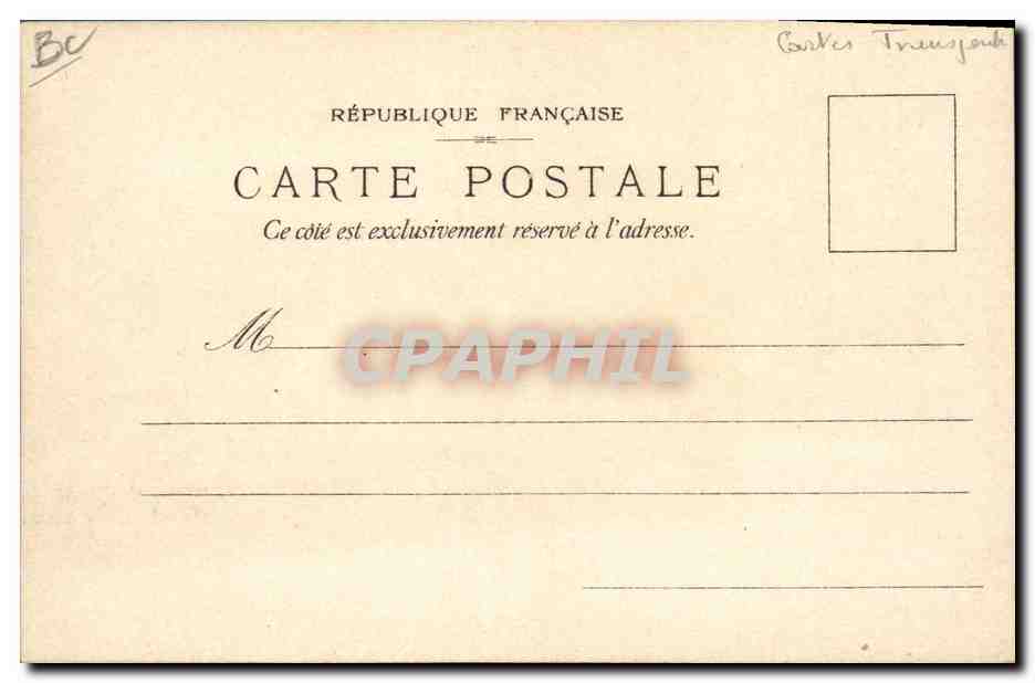 CPA Carte transparente Paris Exposition Lefevre Utile Paris 1900 Grand Prix Bateau — Rückseite