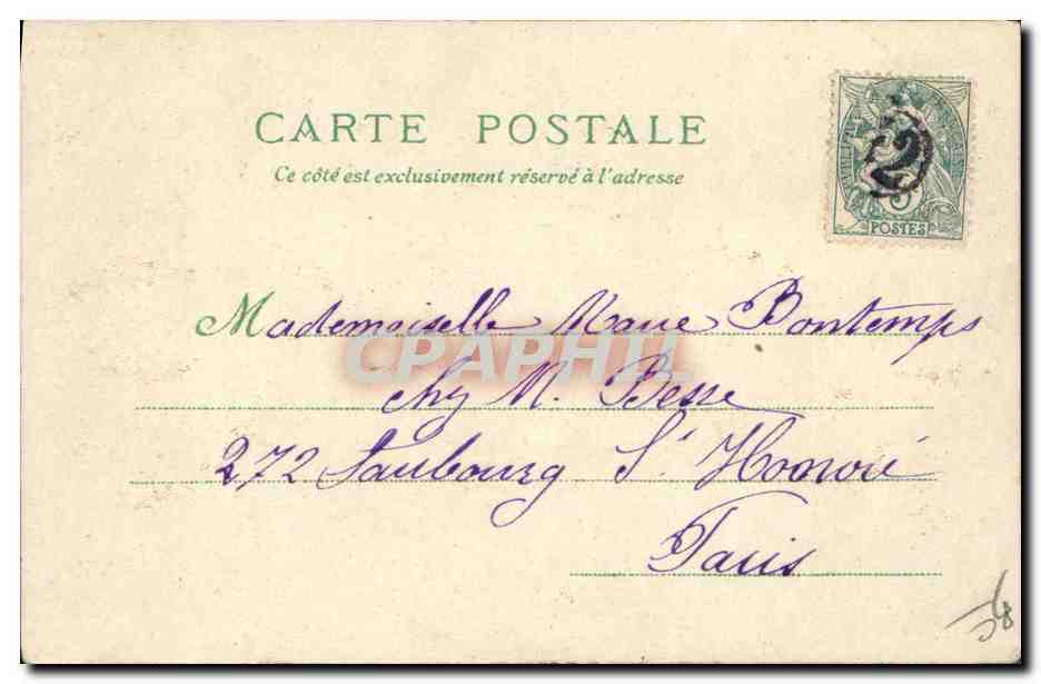 CPA Carte transparente Versailles Le bassin de Latone — Rückseite