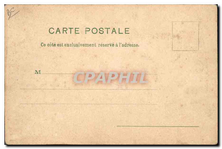 CPA Carte transparente Paris Exposition Universelle 1900 Entree monumentale Place de la Concorde — Rückseite