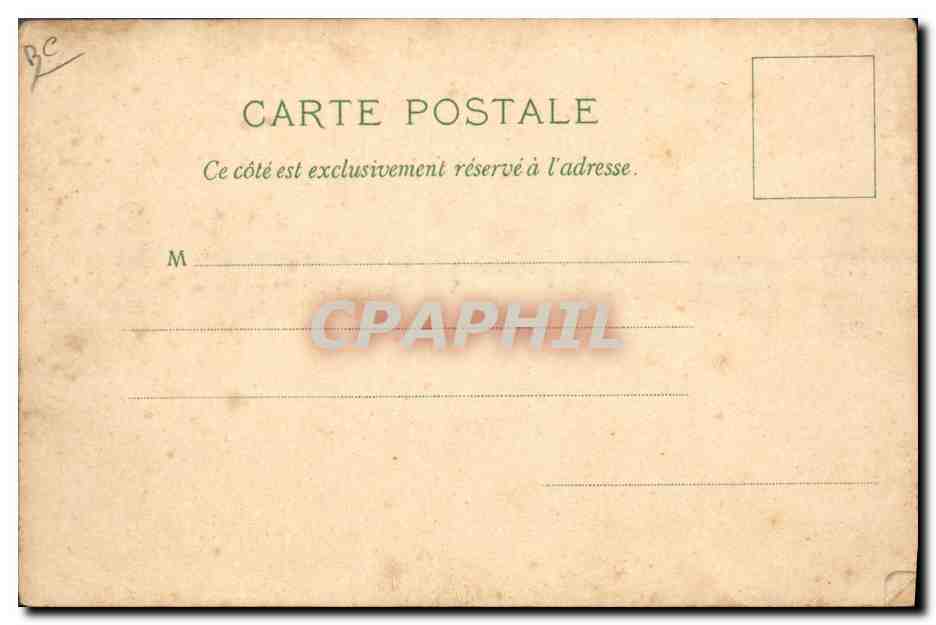 CPA Carte transparente Paris Exposition Universelle 1900 Esplanade des Invalides — Rückseite