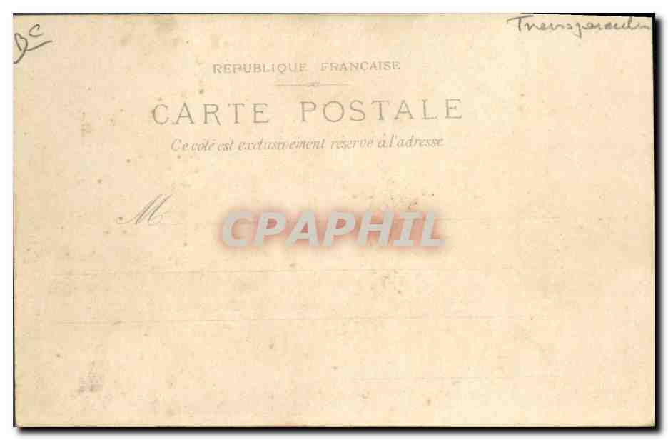 CPA Carte transparente Paris Le palais de justice et la Sainte Chapelle — Rückseite