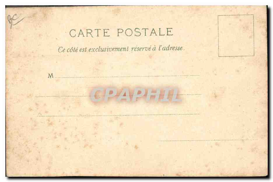 CPA Carte transparente Paris Exposition Universelle 1900 Pont Alexandre III — Rückseite