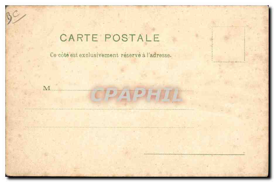 CPA Carte transparente Paris Exposition Universelle 1900 Vue generale Tour Eiffel — Rückseite