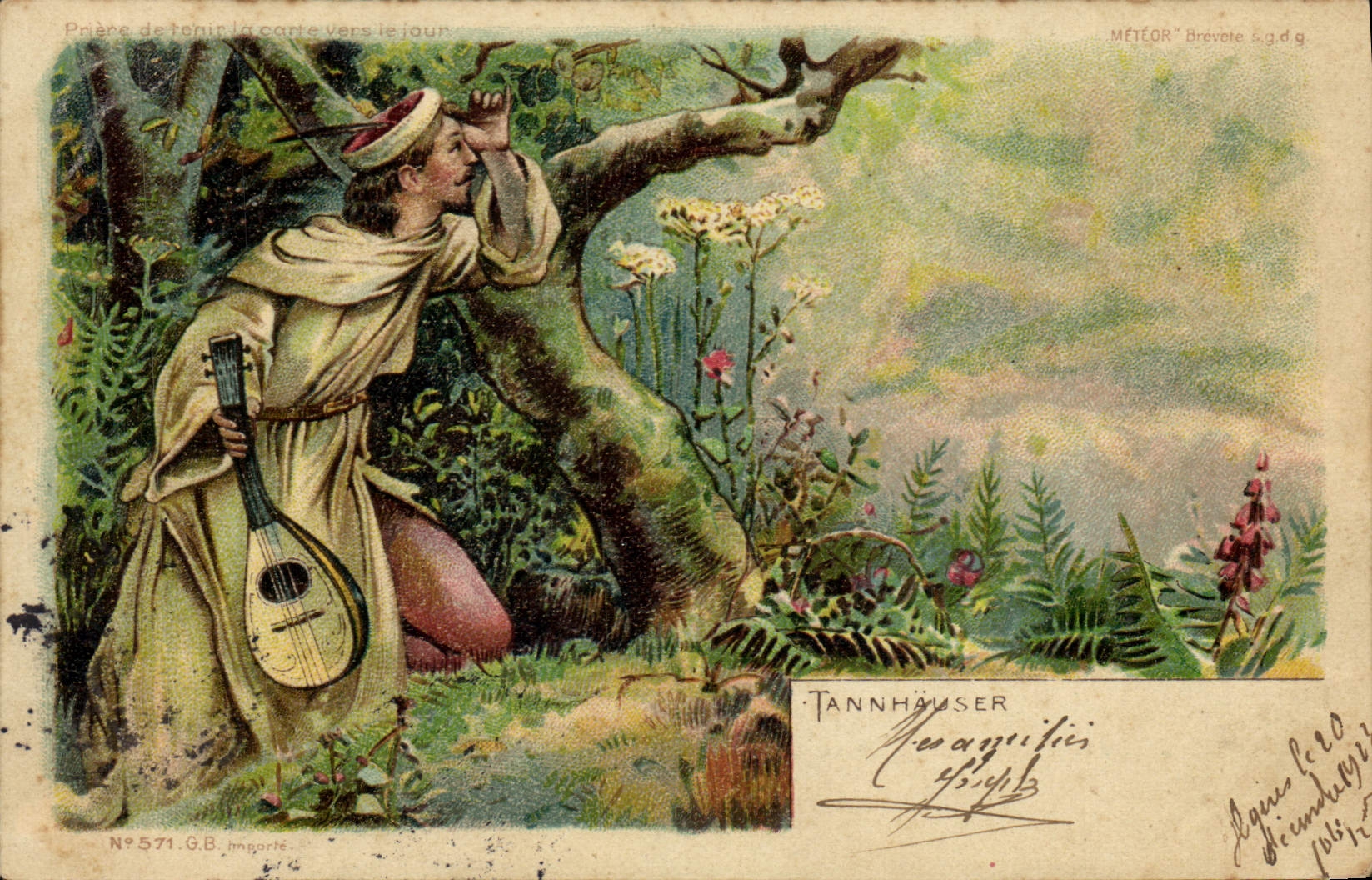 CPA Carte transparente Tannhauser