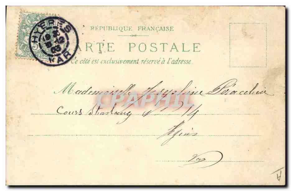 CPA Carte transparente Tannhauser — Rückseite