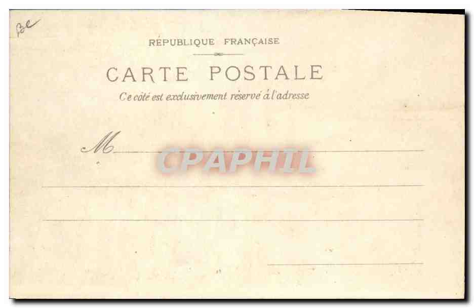 CPA Carte transparente Paris Exposition de 1900 Un cafe a l'exposition — Rückseite