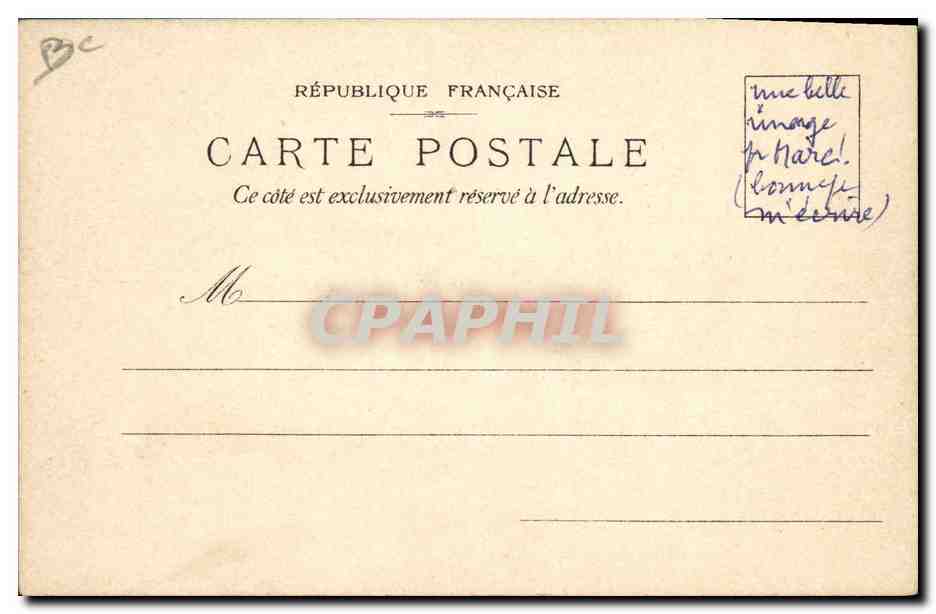 CPA Carte transparente Paris Exposition Lefevre Utile Paris 1900 Grand Prix — Rückseite