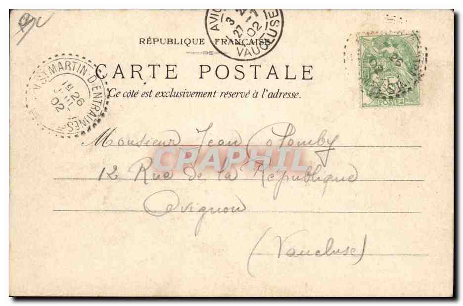 CPA Carte transparente Paris Exposition Lefevre Utile Paris 1900 Grand Prix Tour Eiffel — Rückseite