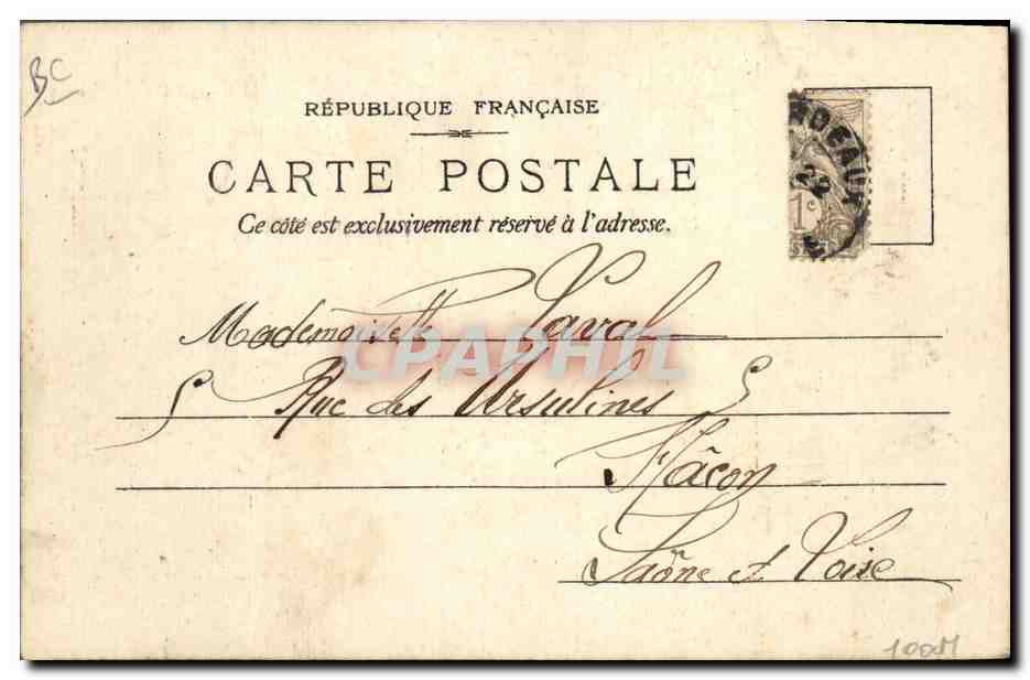 CPA Carte transparente Biscuits Lefevre Utile La Rochelle Phare Bateau — Rückseite