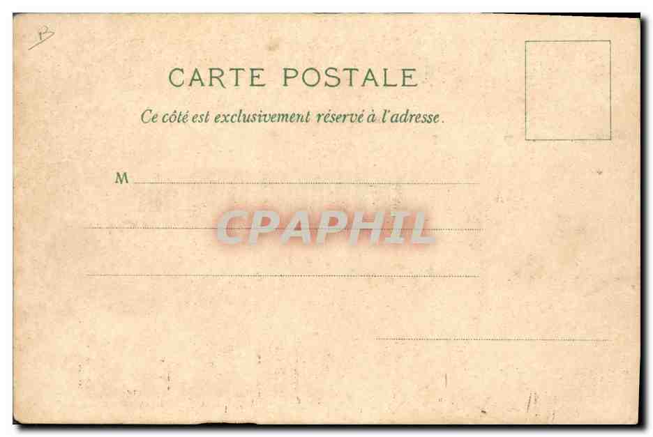 CPA Carte transparente Paris Exposition Universelle 1900 Le Grand Palais Champs Elysees — Rückseite
