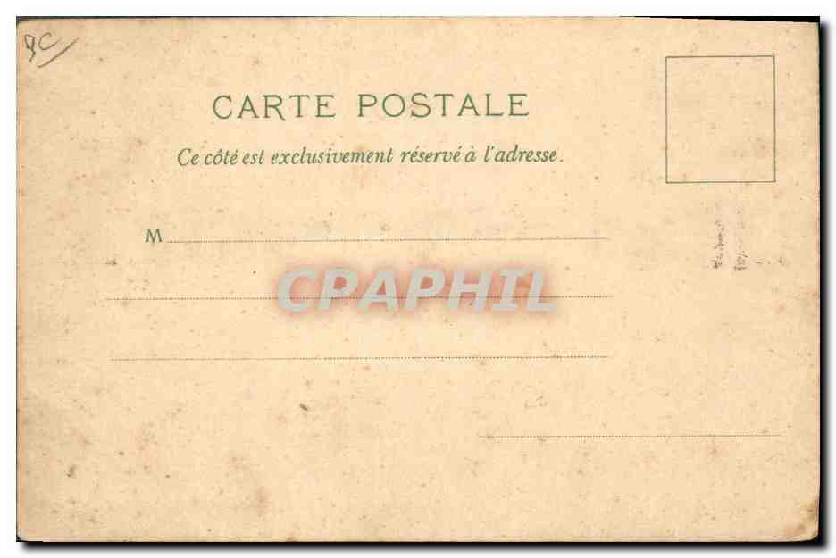 CPA Carte transparente Paris Exposition universelle de 1900 Champ de Mars — Rückseite