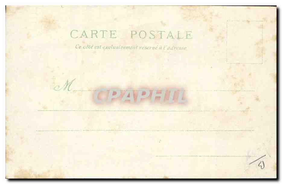 CPA Carte transparente Paris Exposition universelle de 1900 Le pavillon royal de la Hongrie Bateau — Rückseite
