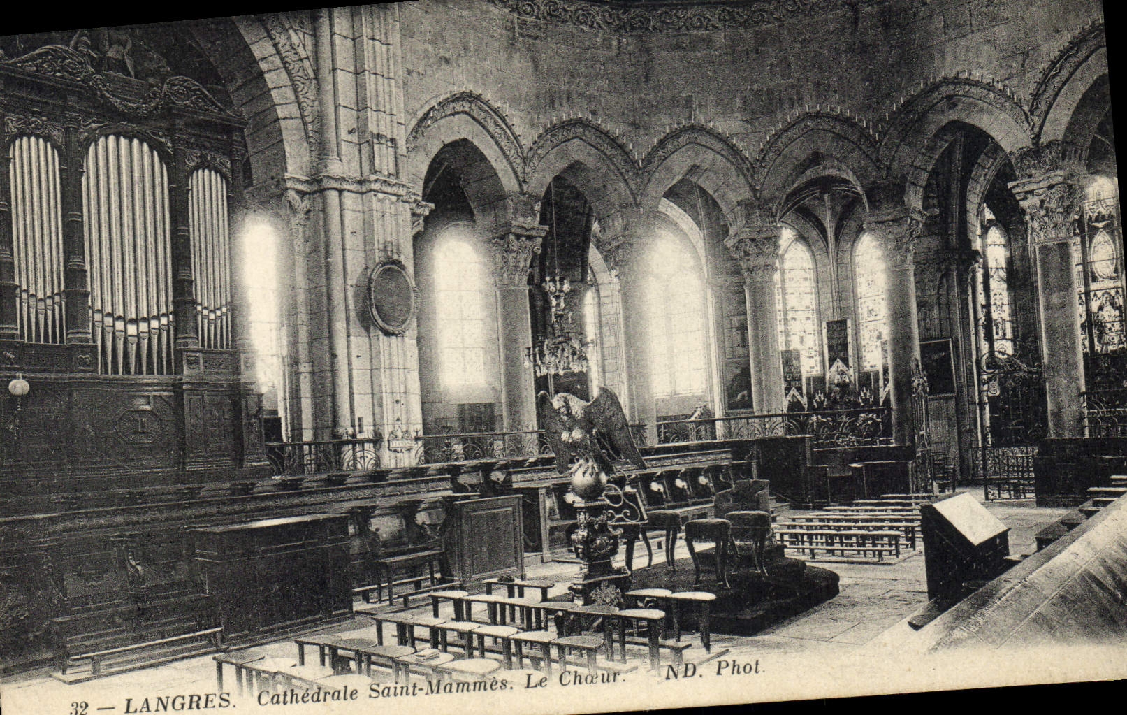 CPA Orgue Langres Cathedrale Saint Mammes Le choeur