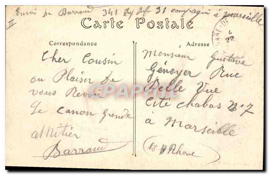 CPA Orgue Langres Cathedrale Saint Mammes Le choeur — Verso