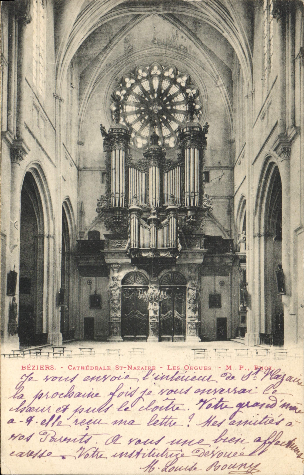 CPA Orgue Beziers Cathedrale St Nazaire Les orgues