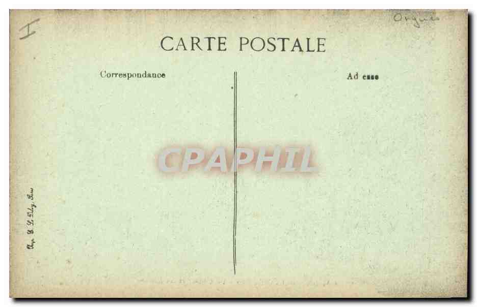 CPA Orgue Amiens La cathedrale Le choeur et les stalles — Verso