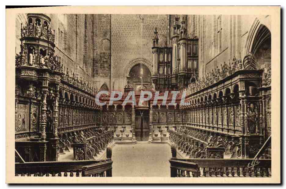 CPA Orgue Saint Bertrand de Comminges Ensemble du choeur de la cathedrale