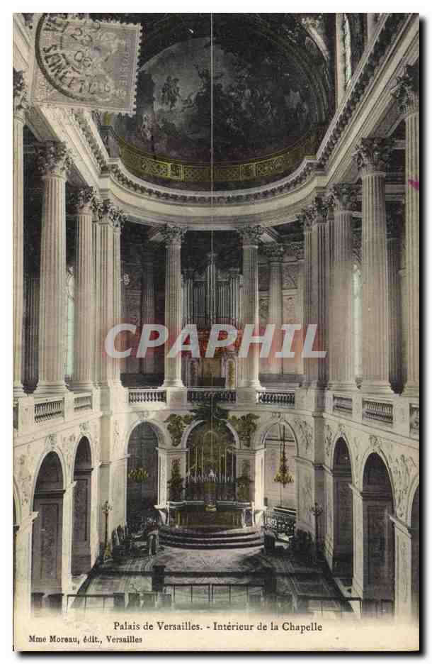 CPA Orgue Palais de Versailles Interieur de la chapelle
