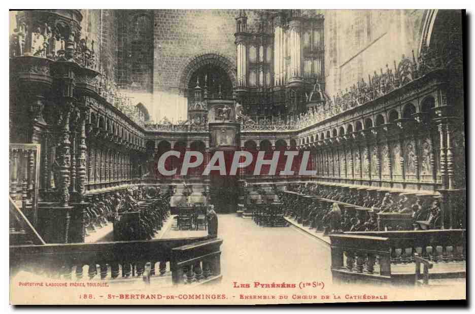 CPA Orgue Saint Bertrand de Comminges Ensemble du choeur de la cathedrale