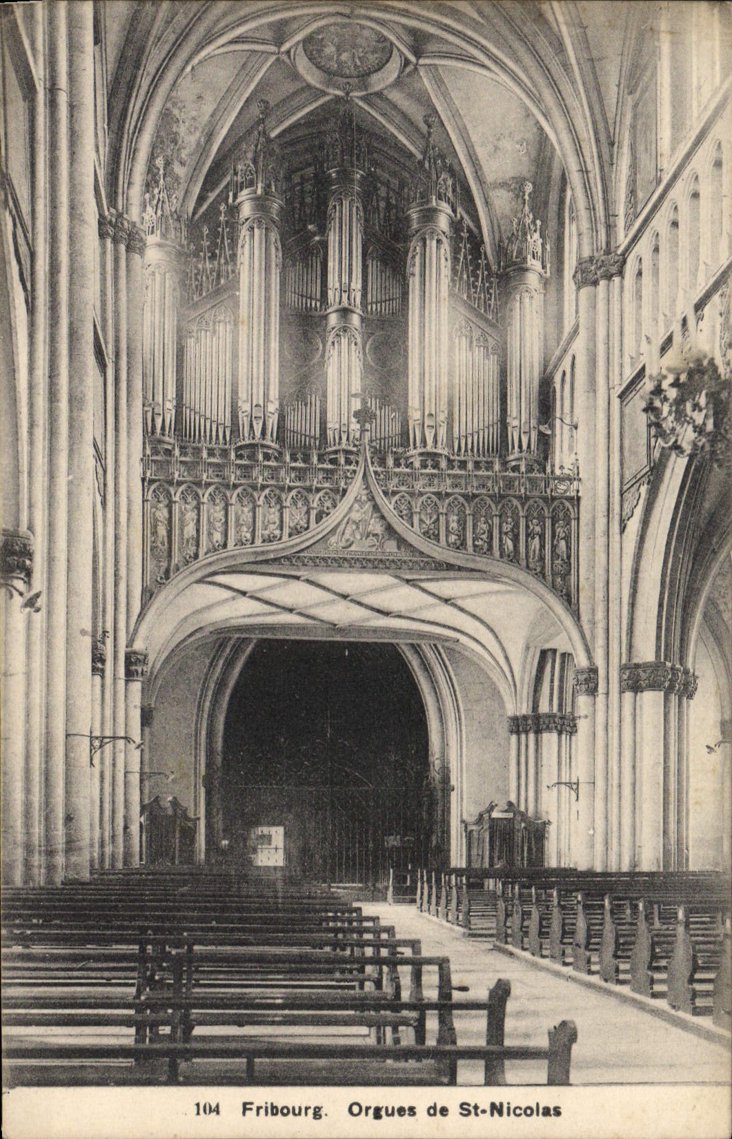 CPA Orgue Fribourg Orgues de St Nicolas