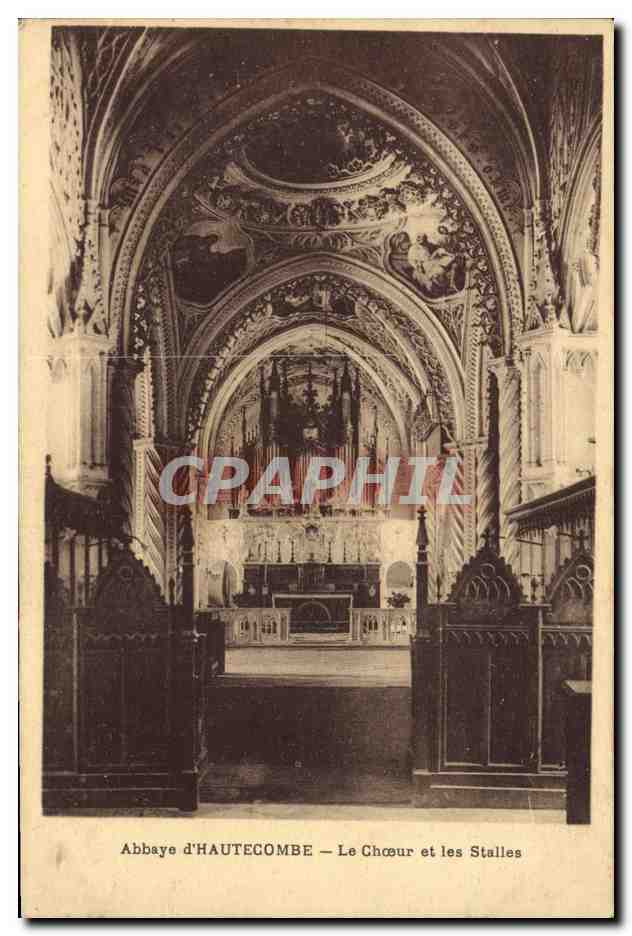 CPA Orgue Abbaye d'Hautecombe Le choeur et les stalles