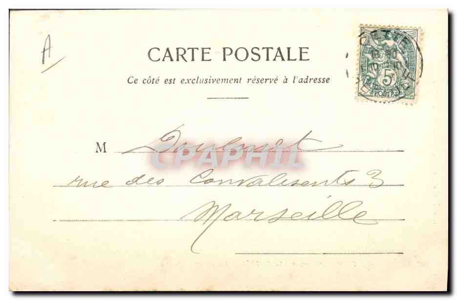 CETTE - Promenade du Môle - Le grand Phare — Cliché J. Mathien-Dauphin, Cattes — Verso
