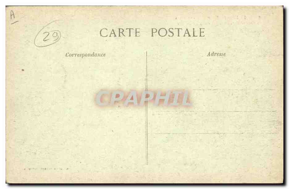 CPA Phare de la Vieille Vue prise du Raz Le Raz de Sein — Rückseite