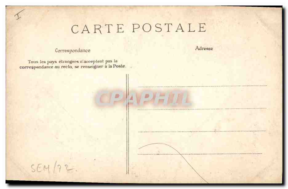 CPA Phare La Pointe du Raz Le Raz de Sein Les recifs — Rückseite