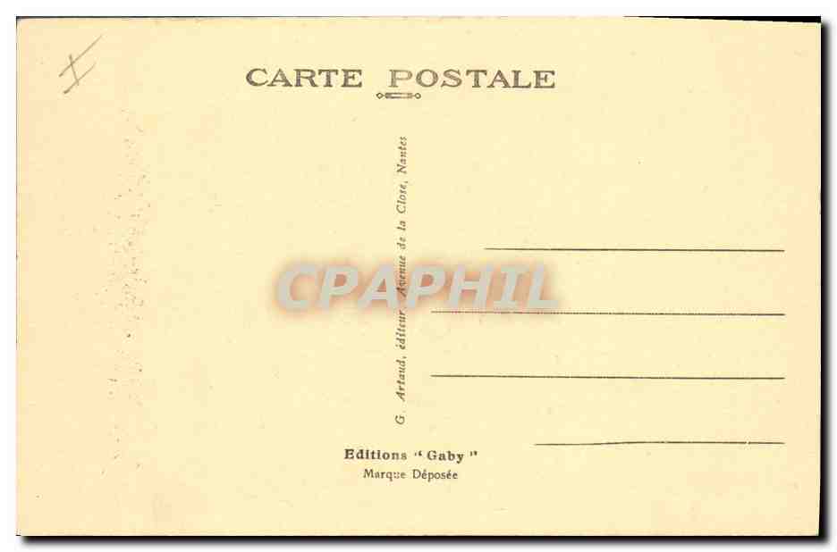 CPA Phare de Villez Martin Saint Nazaire — Rückseite