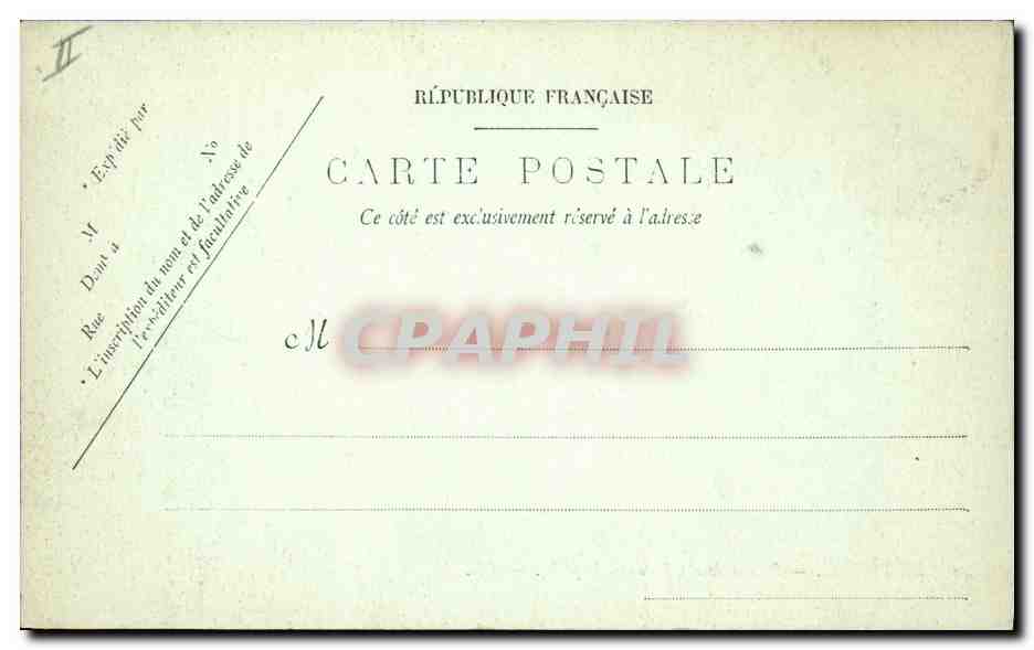 CPA Phare Le Havre La sortie des bateaux de peche Bateau — Rückseite