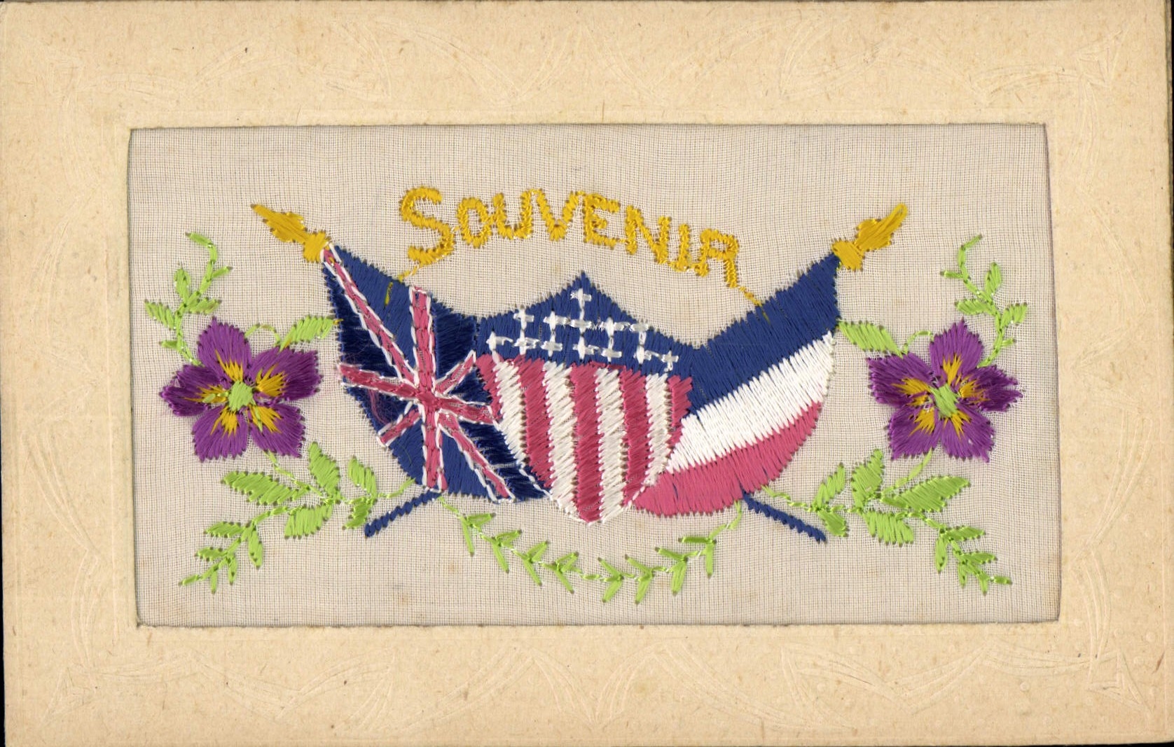 Drapeaux britannique, américain et français — Souvenirs — Made in France - Toulouse