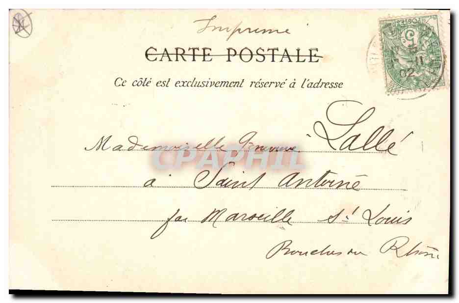 Belfort — La Statue « Quand même », œuvre de A. Mercié — éditée par Chiche Gh. SimoX, à Maucche (Doubs) — Rückseite