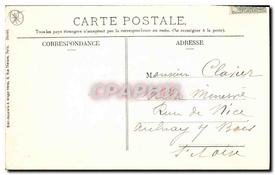 Le Bourget - Le Caveau-Ossuaire des Soldats Français 1870-1871 — éditeur Simi-Aquainette, n° 6129 — Verso