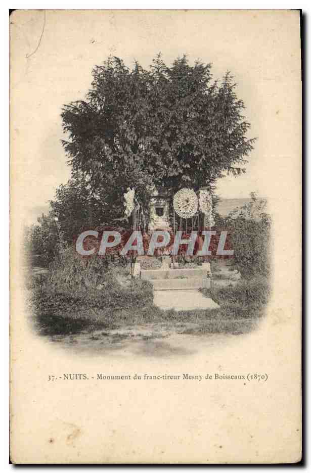 Nuits — Denkmal für den Schützen Mesny de Boisseaux (1870)