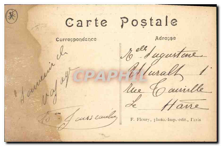 Bataille de Champigny — 30 novembre au 2 décembre 1870 — F. Fleury, photo-imp.-édit., Paris — Rückseite