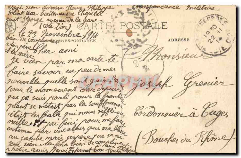 Nuits-Saint-Georges — Bataille de Nuits (18 Décembre 1870) — C. Coron, Nuits-Saint-Georges — Verso