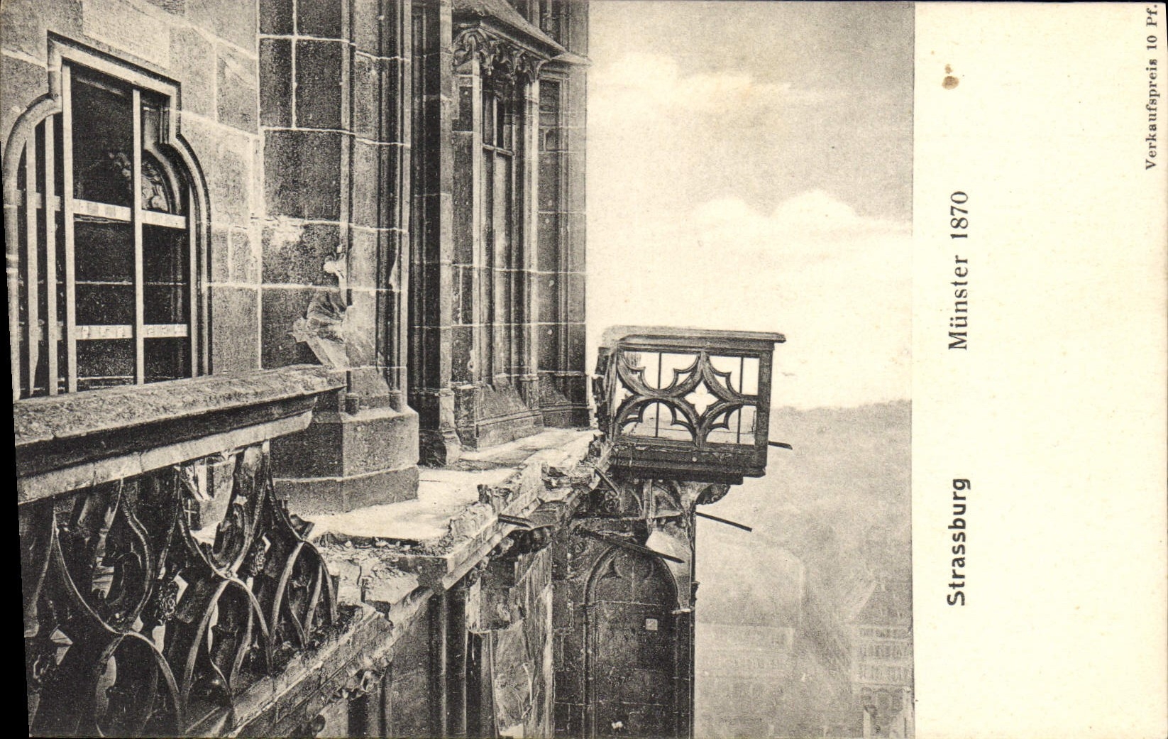 Strasbourg - Münster — vue de la plateforme, éditeur anonyme, n° de série non visible