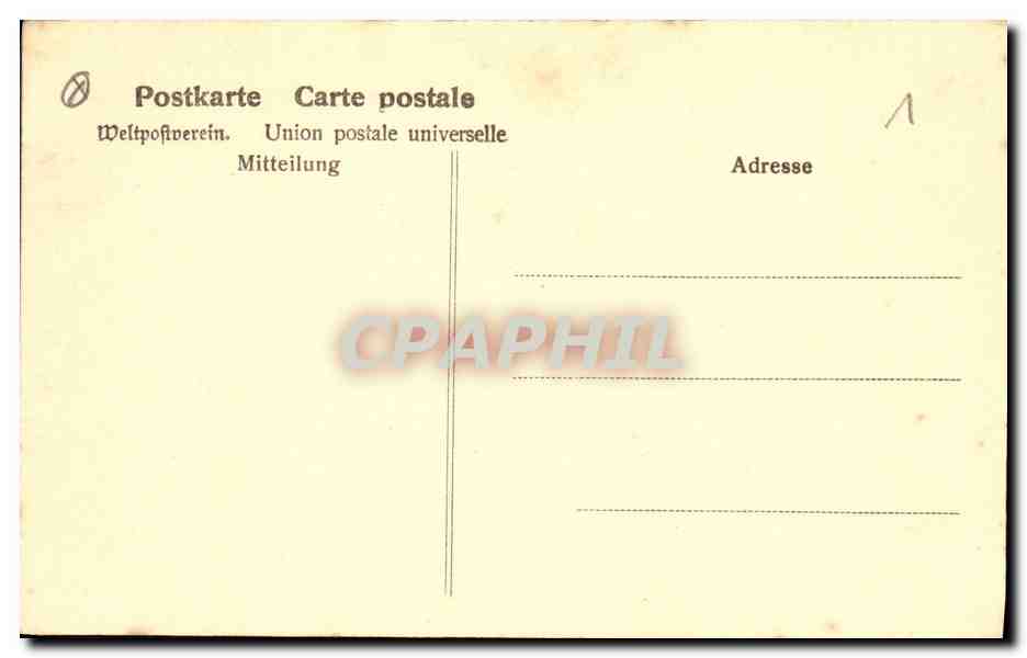 CPA Militaria Strassburg Munster 1870 — Rückseite
