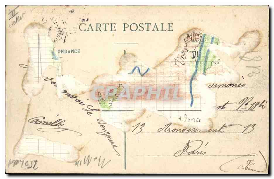Fontenoy illustré — Allemands occupant le village après l'incendie, épisode de la guerre Franco-Allemande (1870-71) — Poiret, éditeur Toul — Back