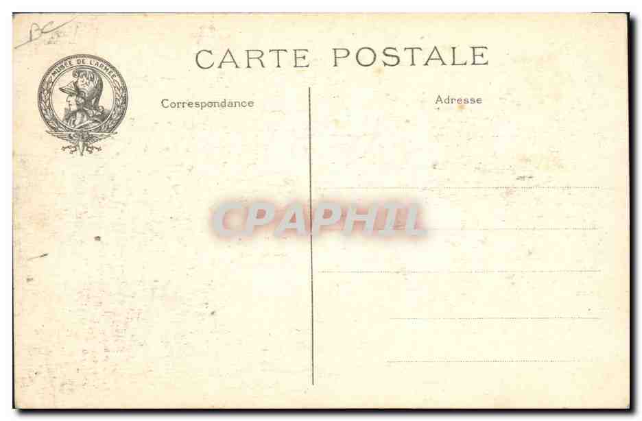 Eine militärische Parade am Hôtel des Invalides — Juli 1912 — J.H. / Intercours — Rückseite