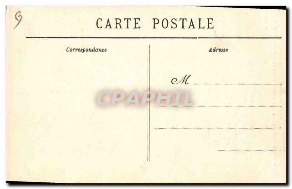 Belfort — Le Colonel Denfert, l'héroïque Défenseur de Belfort, dans son Cabinet de Travail — A. et H. C., n° 2185 — Verso