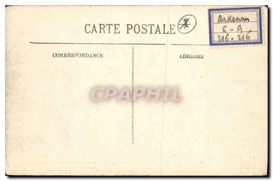 Schlacht bei Sedan — General Margueritte tödlich verwundet auf dem Plateau von Floing — Suzaine-Pierson, Verlag Sedan, n°31 — Rückseite