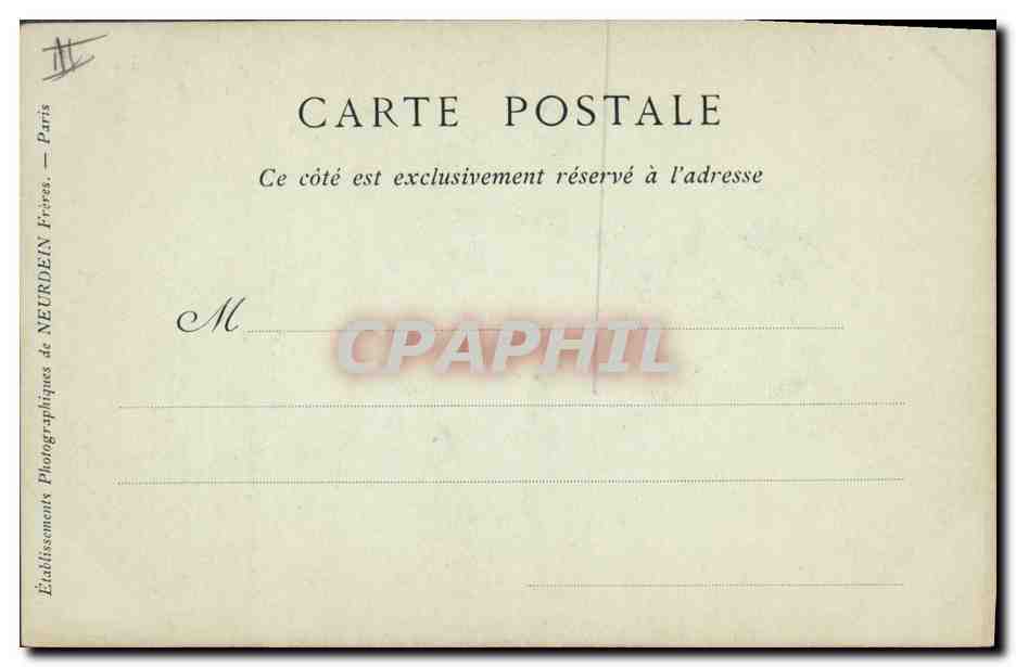 Napoleon III — Historisches Portrait — Collections ND Phot, Nr. 107 — Rückseite