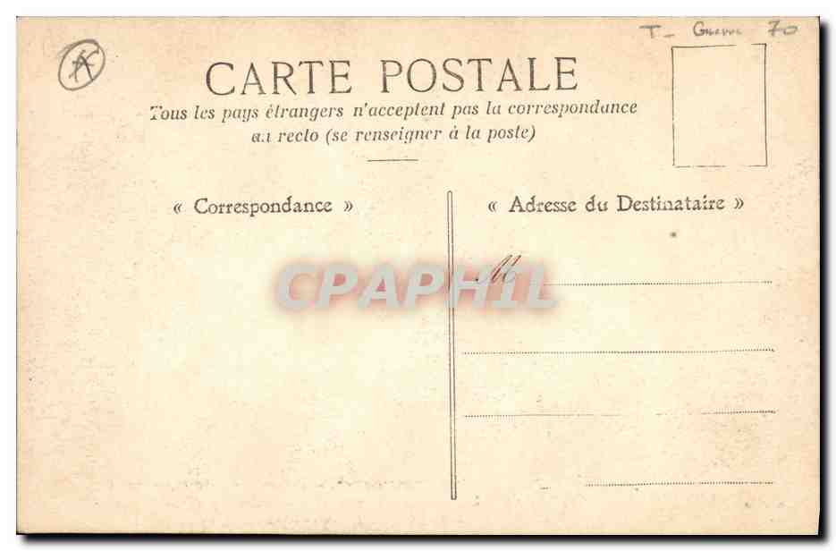Montmartre — Journée du 18 Mars 1871 — Les Généraux Clément Thomas et Jules Lecomte sont fusillés rue des Rosiers, n° 6 — Verso