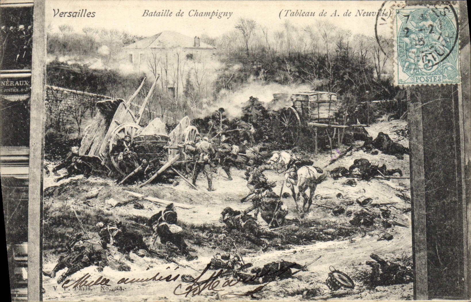 Bataille de Champigny — Versailles — Tableau de A. de Neuville — V. Paris, No. 23