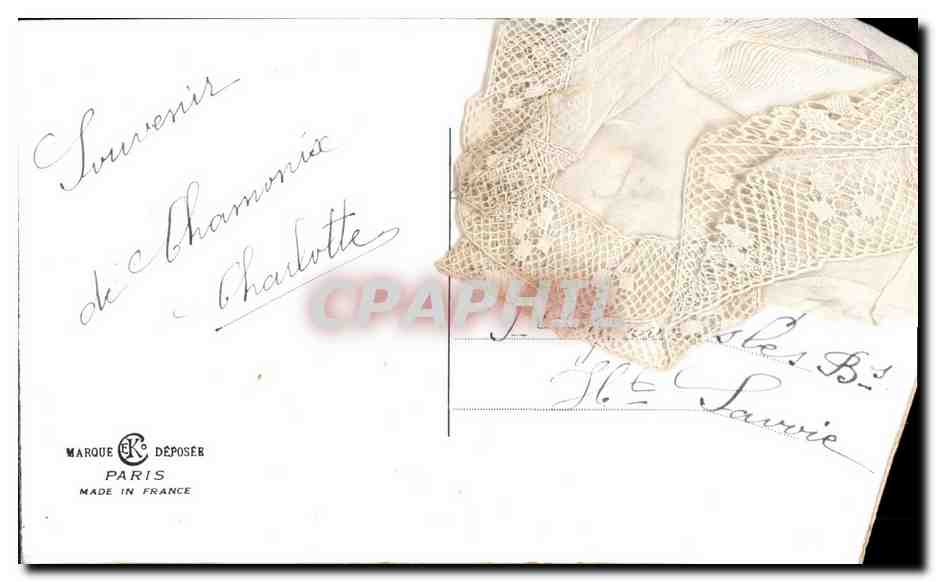 CPA Fantaisie Tissee  — Rückseite