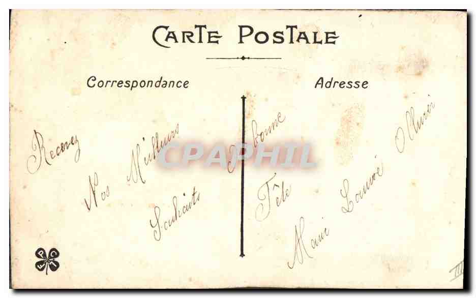 CPA Fantaisie Tissee  — Verso