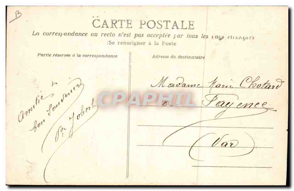 CPA Folklore Noyal Allant au marche — Verso